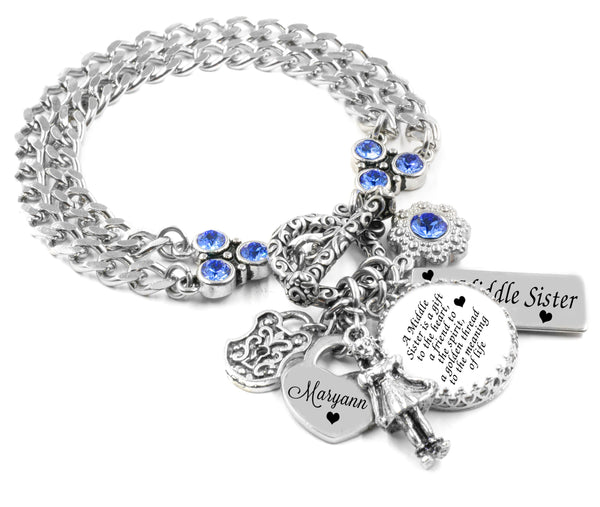 Children's Big Sister 'Christmas Wishes' Silver Plated Charm Bracelet –  Liberty Charms